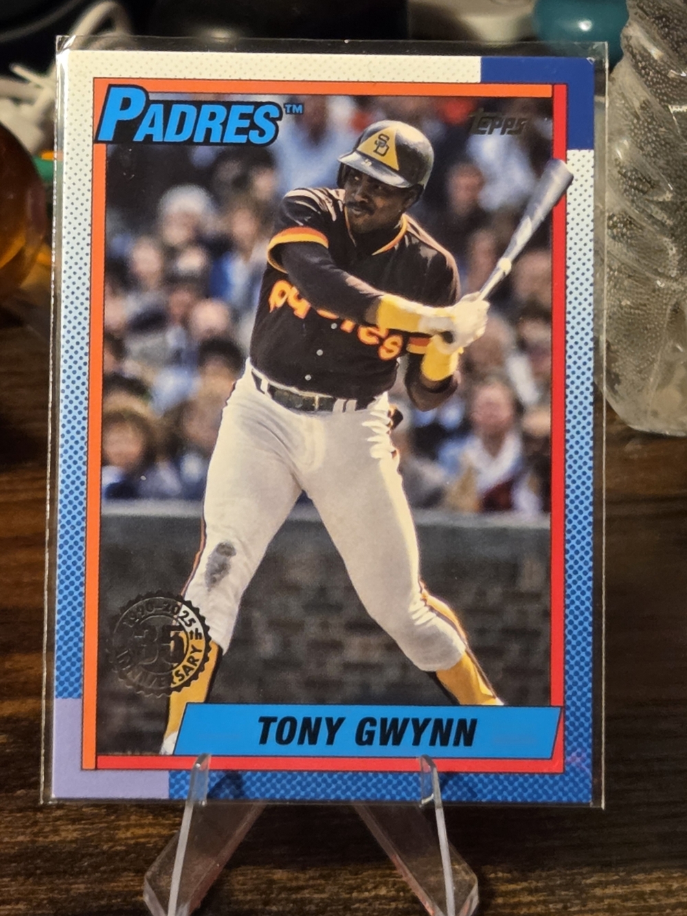 Tony Gwynn Padres Baseball Card - Brown & Yellow